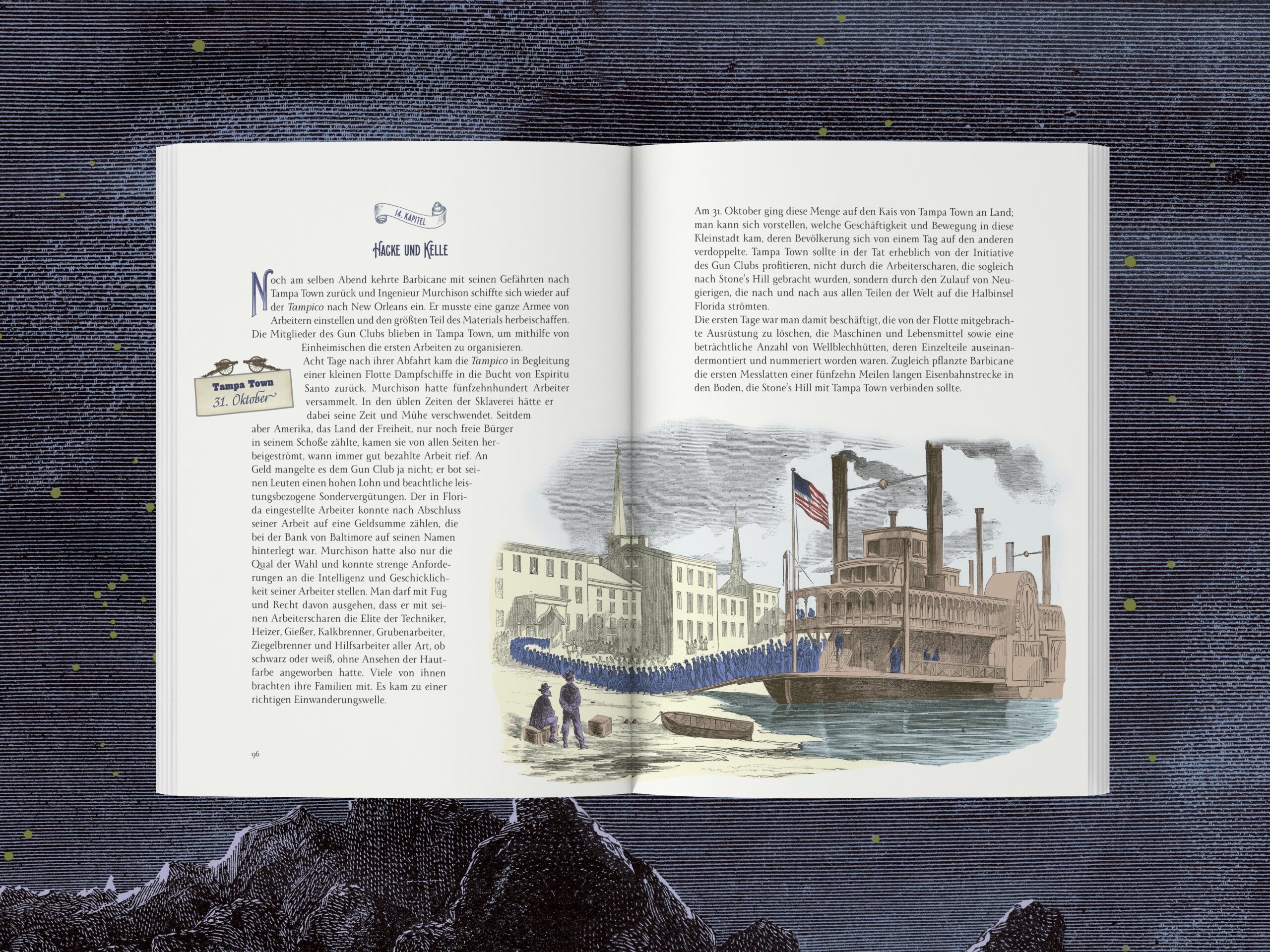 Jules Verne – Reise zum Mond, Innenseite