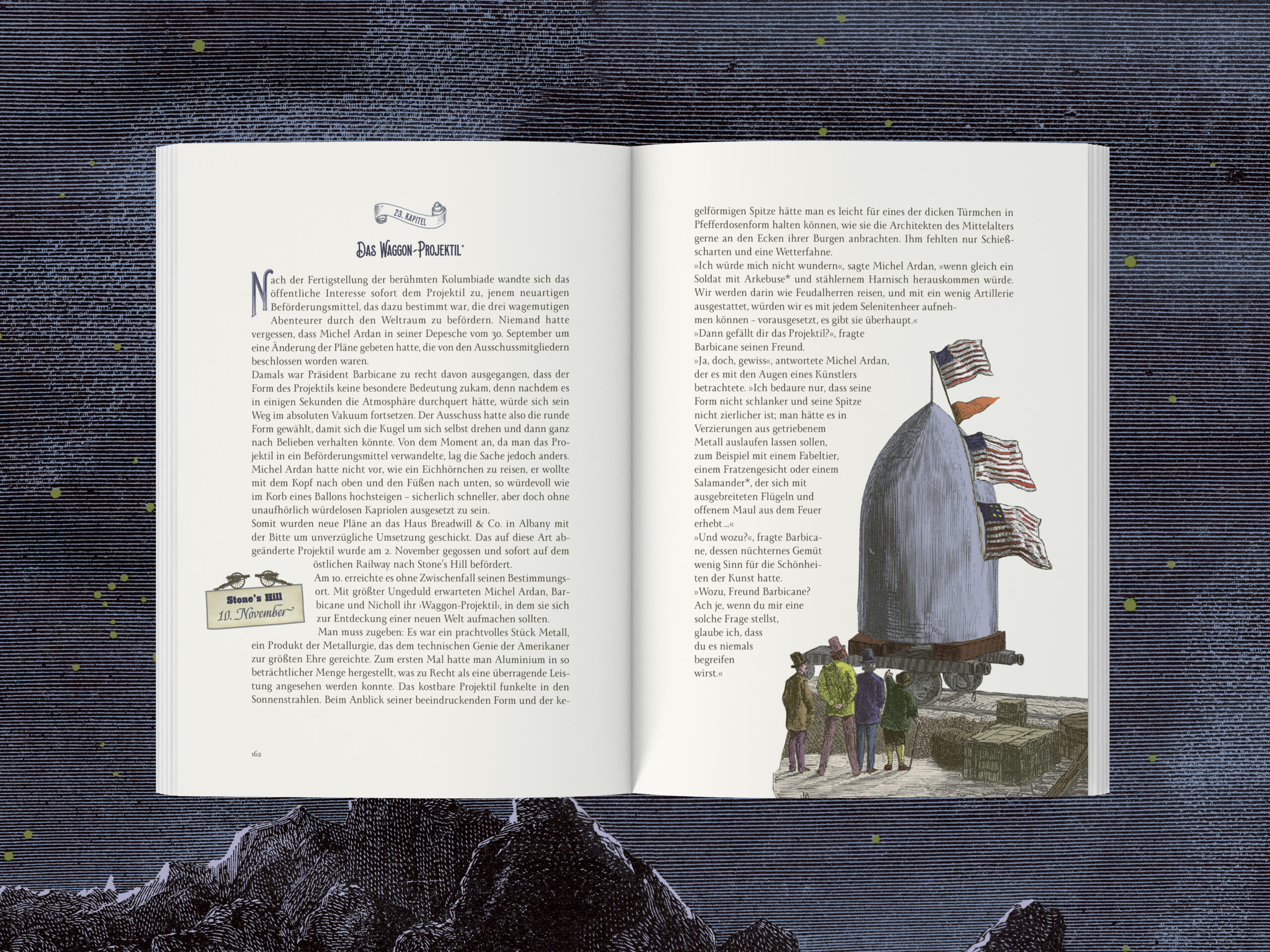 Jules Verne – Reise zum Mond, Innenseite