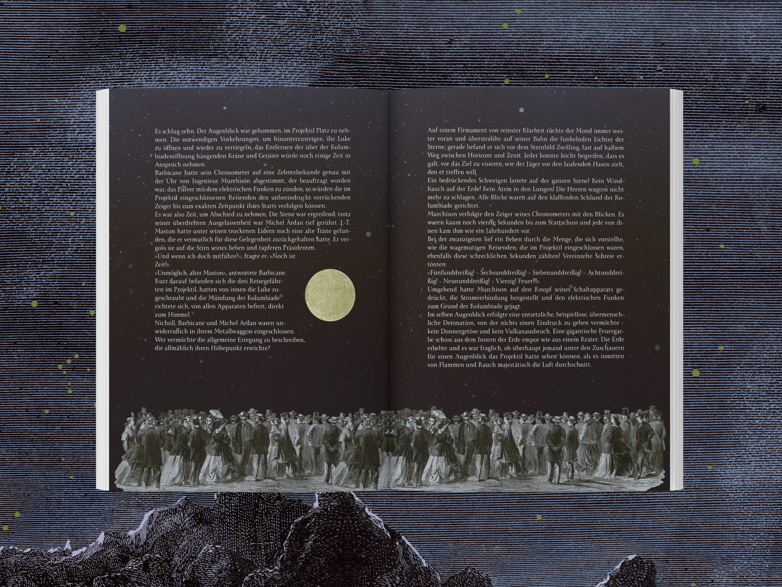 Jules Verne – Reise zum Mond, Innenseite