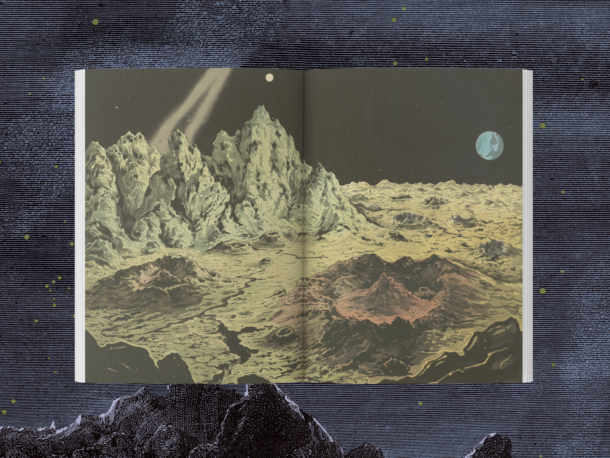 Jules Verne – Reise zum Mond, Innenseite