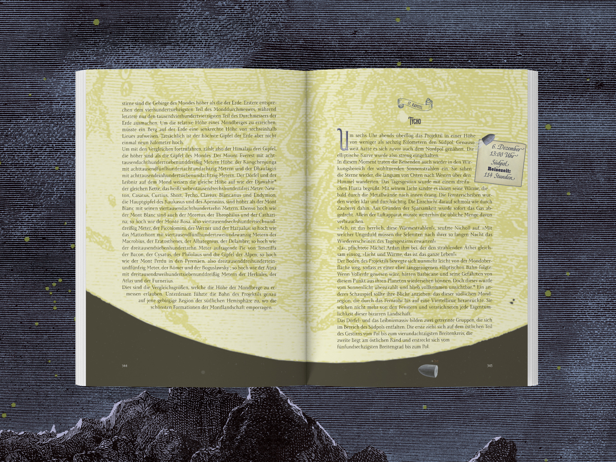 Jules Verne – Reise zum Mond, Innenseite