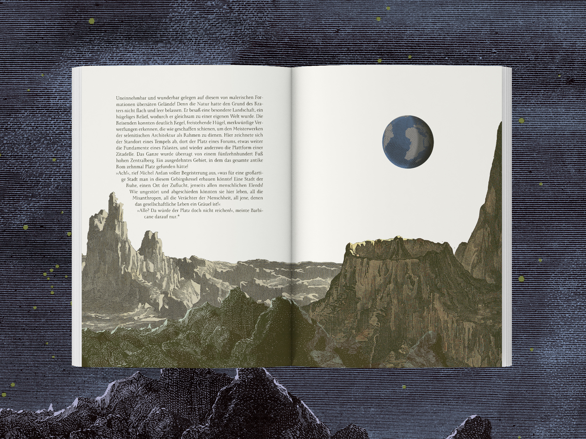 Jules Verne – Reise zum Mond, Innenseite