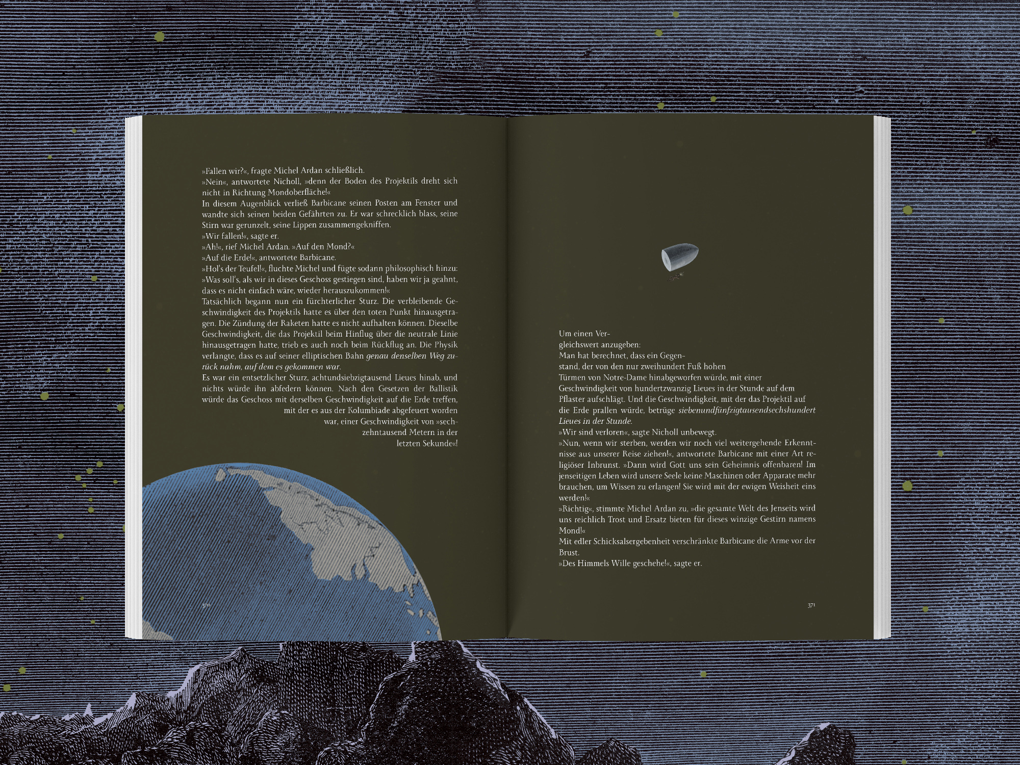 Jules Verne – Reise zum Mond, Innenseite