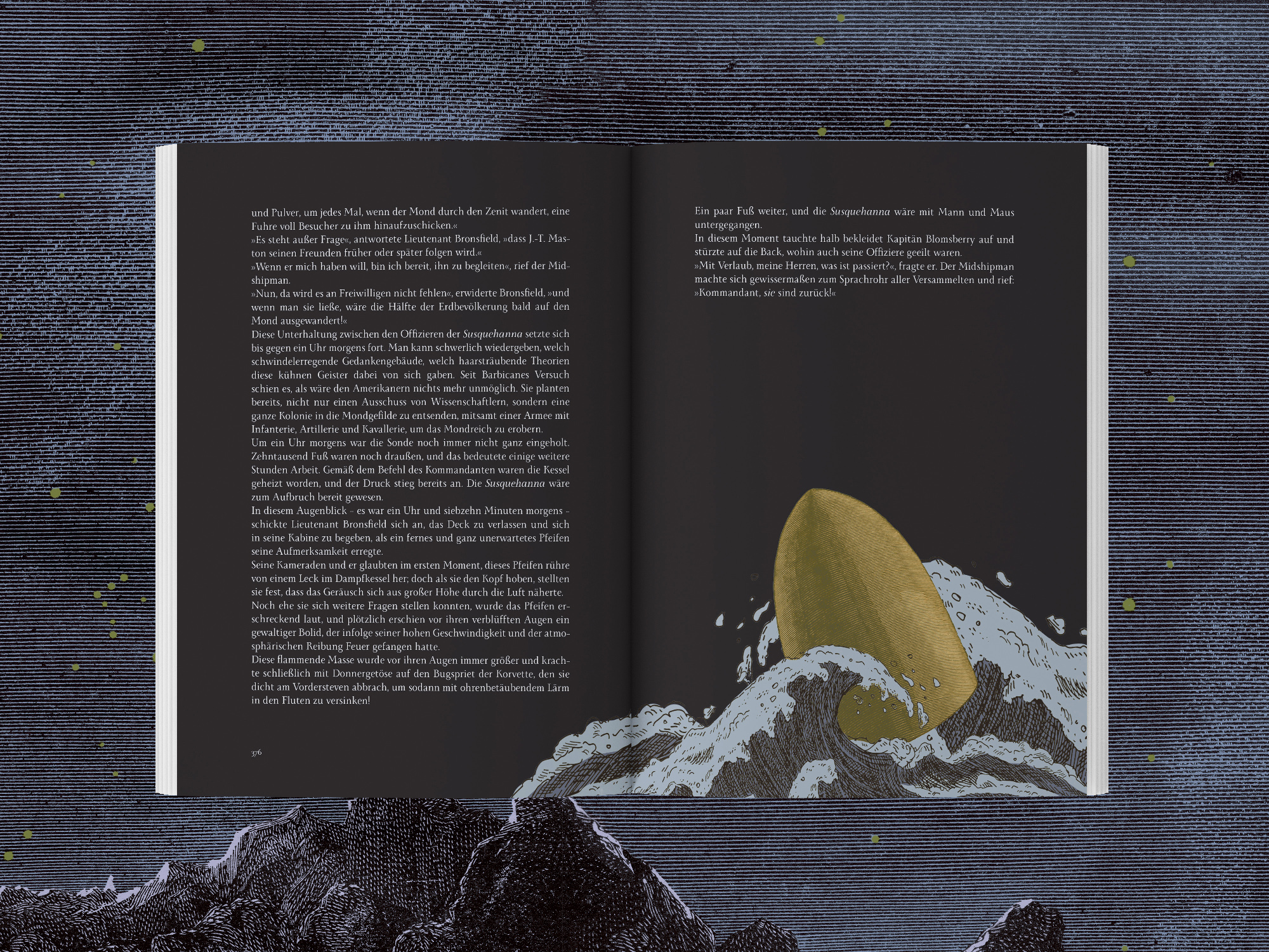 Jules Verne – Reise zum Mond, Innenseite