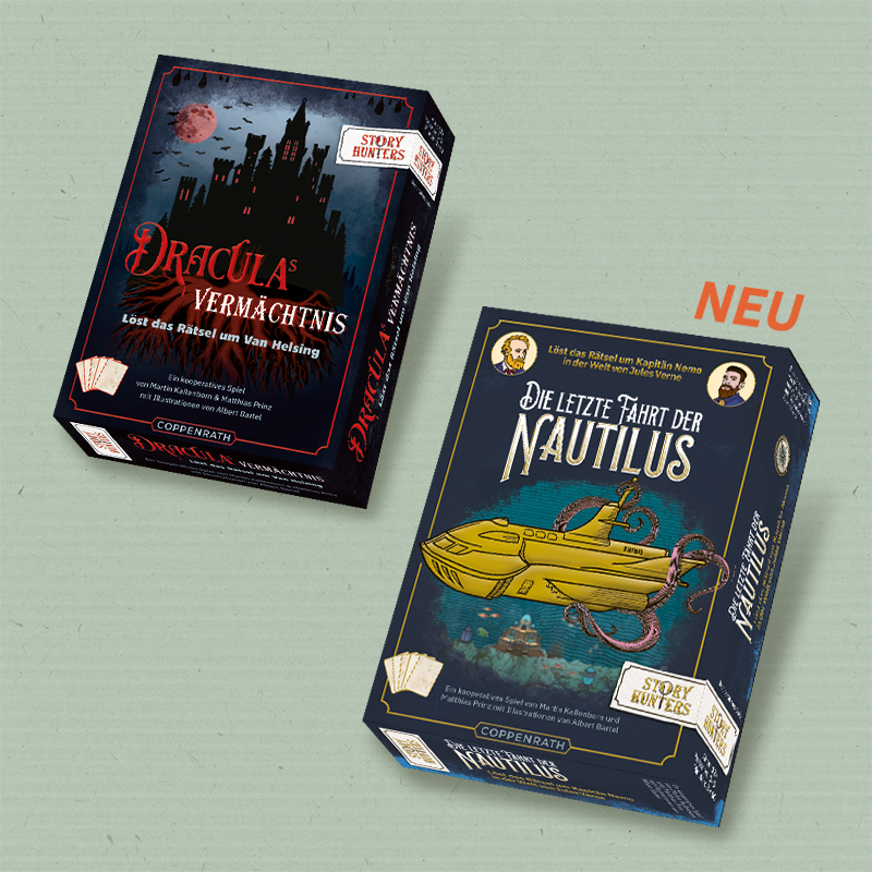 echtwert, Albert Bartel, exit game, Story Hunters, Draculas Vermächtnis, Die letzte Fahrt der Nautilus, Coppenrath Verlag