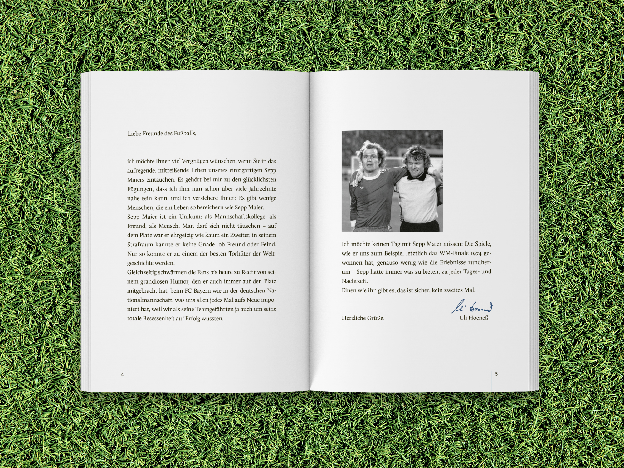 Albert Bartel, echtwert – Sepp Maier Biografie – Als der Fußball noch Charakter hatte – Vorwort Uli Hoeneß