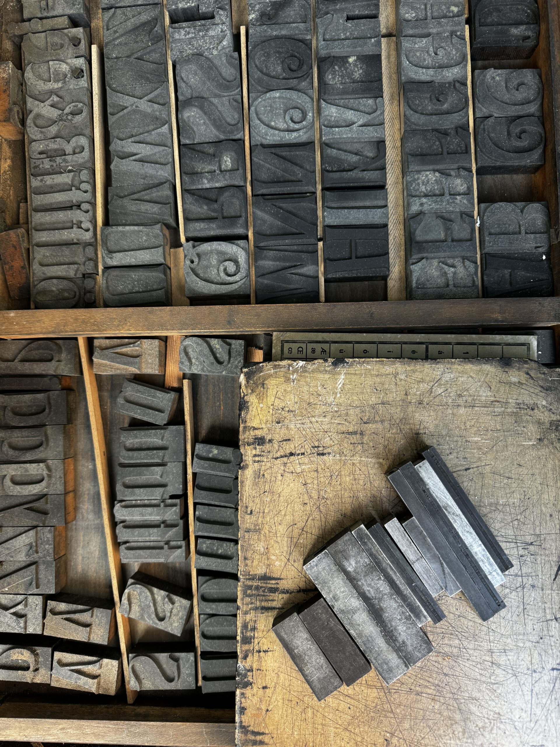 Albert Bartel Druckgrafik Letterpress Holzbuchstaben